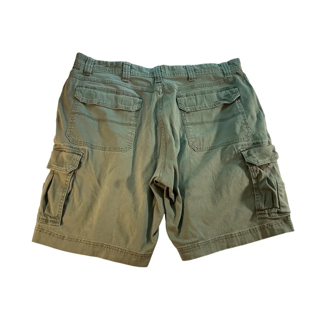 RedHead Mens Olive Green Cargo Shorts Relaxed Fit Cotton Size 40 Camo